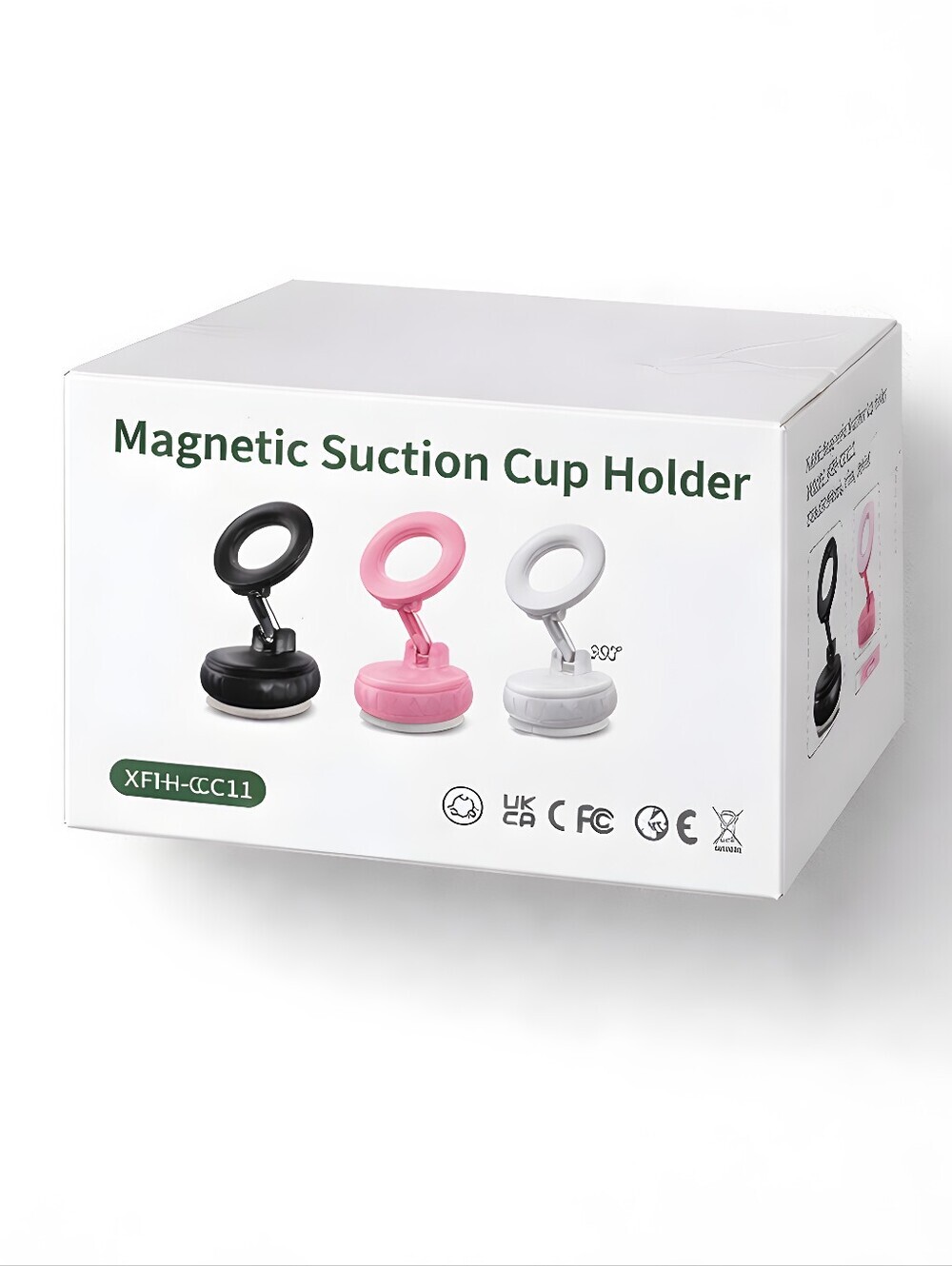 Black Phone Holder Avischai 2-Pack Vacuum Suction Magnetic Stand UNOPENED NWT